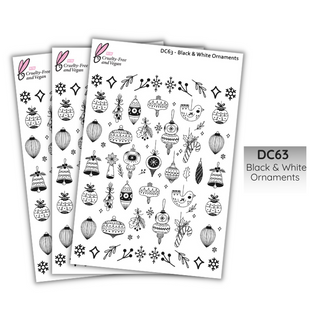 Black and White Ornaments