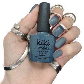 grey dark gel polish nails nail charcoal deep polish high pigment