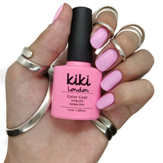 pink pastel nails nail gel polish lilac cool toned pretty spring summer manicure pale