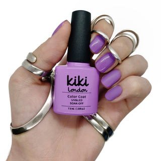 purple nails gel polish manicure nail summer spring bright lilac
