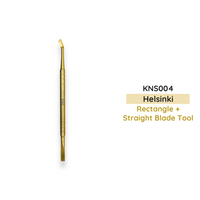 Helsinki Cuticle Tool – Rectangular + Straight Blade Tool