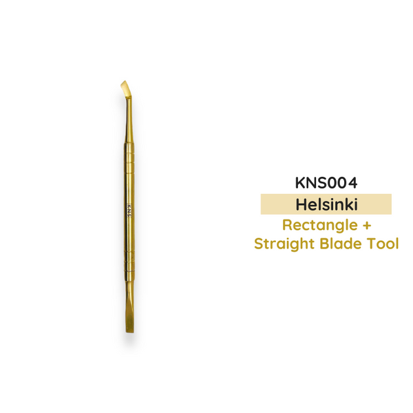 Helsinki Cuticle Tool – Rectangular + Straight Blade Tool