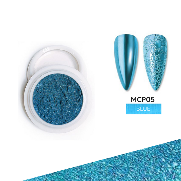 Blue Mirror Chrome Powder Collection