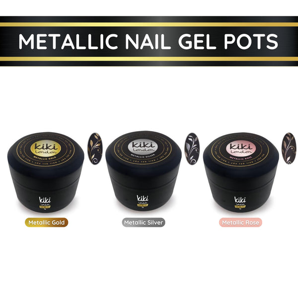 Metallic Nail Art Gel Pot Collection