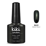 Black jet nail gel polish dark deep nails bold classic