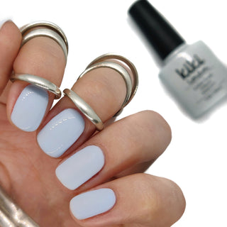 baby blue gel polish nails nail manicure pale pastel summer spring 