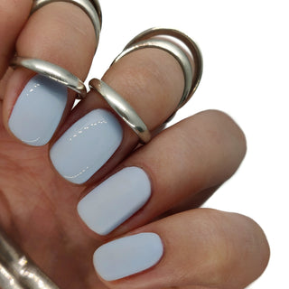 baby blue gel polish nails nail manicure pale pastel summer spring 