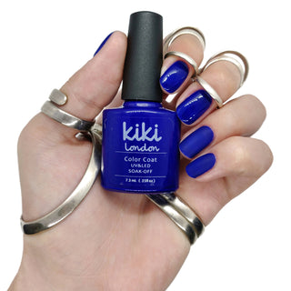kiki london nail gel polish gellac gellack nails manicure blue royal electric summer bright deep rave