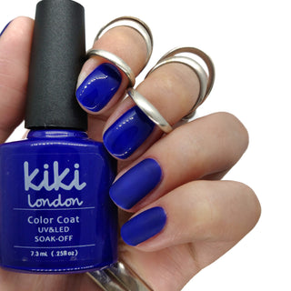 kiki london nail gel polish gellac gellack nails manicure blue royal electric summer bright deep rave