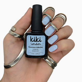baby blue duck light creme easter new macaron creamy egg shell speckled easter pastel summer spring gel polish manicure
