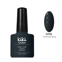 grey dark gel polish nails nail charcoal deep polish high pigment