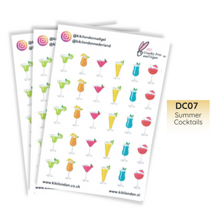 Cocktail Nail Decals 