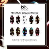 Multi-Coloured Flames- Transfer Foils