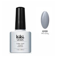 Grey light grey pastel gel polish nails nail mrs grey light soft pale 