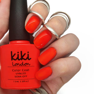 nail gel polish nails gellack gellac manicure orange bright summer coral spring neon 