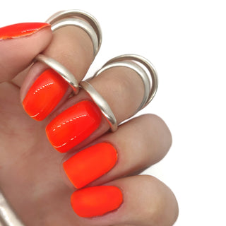 nail gel polish nails gellack gellac manicure orange bright summer coral spring neon 