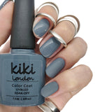 grey dark gel polish nails nail charcoal deep polish high pigment
