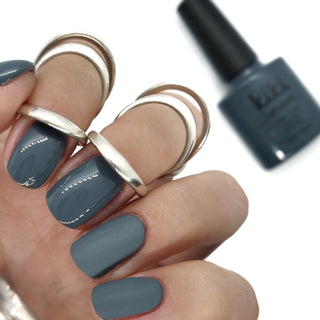 grey dark gel polish nails nail charcoal deep polish high pigment