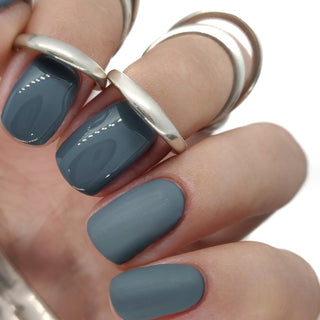grey dark gel polish nails nail charcoal deep polish high pigment