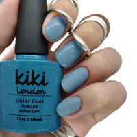 gel polish nail nails gellack gellak blue grey teal pastel muted stone light creme