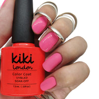 party punch nail gel nails gellack gellac manicure pink coral bright summer spring light pretty orange peach soft pink