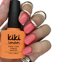 party punch nail gel nails gellack gellac manicure pink coral bright summer spring light pretty orange peach