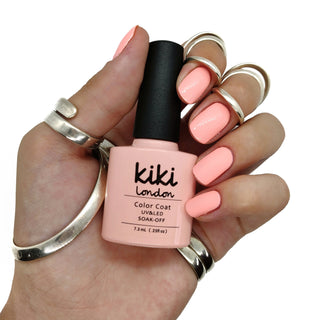 nail gel polish nails bright nude neutral natural peach orange pink pastel salmon 
