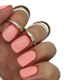 nail gel polish nails bright nude neutral natural peach orange pink pastel salmon 