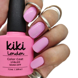 pink pastel nails nail gel polish lilac cool toned pretty spring summer manicure pale