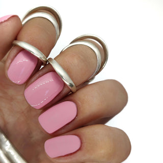 spring summer pink pastel pale muted dusk dusky rose rosey gel polish nails pretty natural neutral baby light 