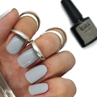 Grey light grey pastel gel polish nails nail mrs grey light soft pale