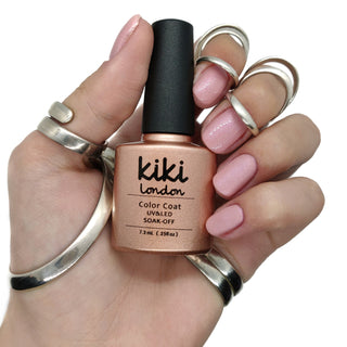 pink nails gel polish nail pale pastel sheer shimmer shimmery light nude manicure natural