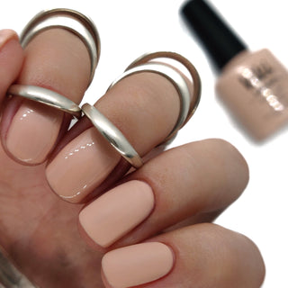nude nails gel polish nail pale pastel light manicure natural french peach