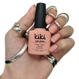 nude nails gel polish nail pale pastel light manicure natural french peach