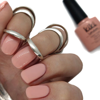 nude nails gel polish nail pale pastel light manicure natural french peach