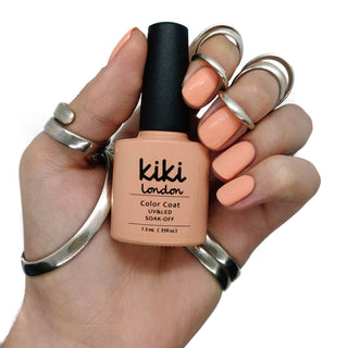 nail gel polish nails gellack gellac manicure orange bright summer coral spring peach nude