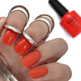 kiki london nail gel polish gels nails manicure gellack gellac bright orange red summer holiday coral 