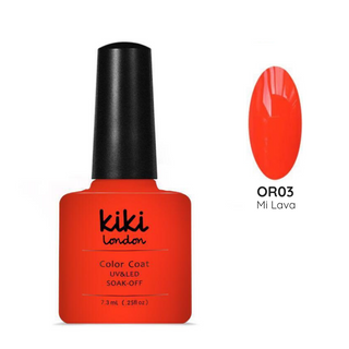 nail gel polish nails gellack gellac manicure orange bright summer coral spring neon 
