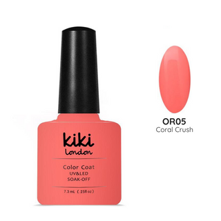 party punch nail gel nails gellack gellac manicure pink coral bright summer spring light pretty orange peach soft pink