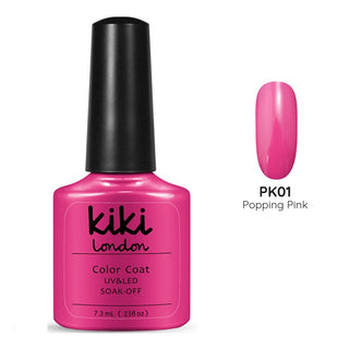 pop pink hot nails gel polish nail pretty bright classic bold fresh 