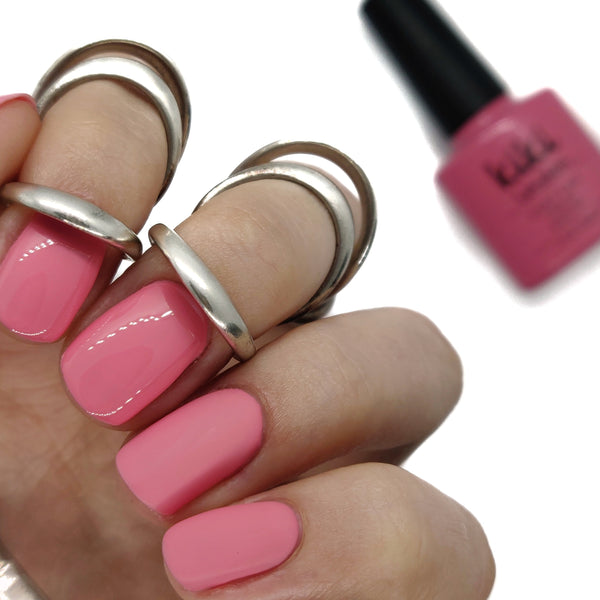 pink nails gel polish nail pale pastel rose rosey light summer spring pale 