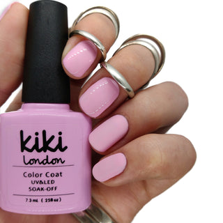 baby pink gel polish nails nail manicure pale pastel summer spring