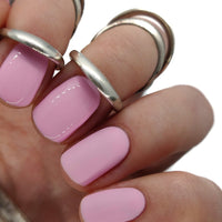 baby pink gel polish nails nail manicure pale pastel summer spring