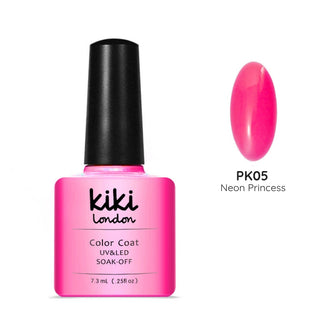 pink gel polish nails nail neon bright uv glow in the dark rave summer glowing vivid