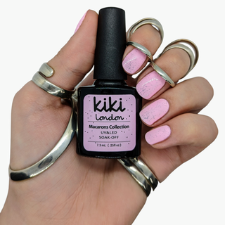pastel baby pink gel polish speckled duck egg nails biab professional nail art summer spring holiday