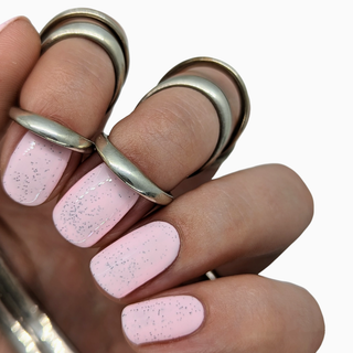 marshmallow baby pink pastel gel polish cream nail art creme nails summer spring duck egg speckled macaron powder pale