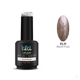 black frost gel polish nails nail glitter shimmer silver brown sparkle metallic shine high quality 