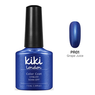 grape juice blue purple blurple shimmer metallic shiny party gel polish nails manicure summer winter sparkle glitter bright