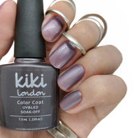  kiki london nail gel polish nails art design matte shiny long lasting uk vegan beauty purple mauve shiny metallic fall winter autumn lilac brown silver shimmer
