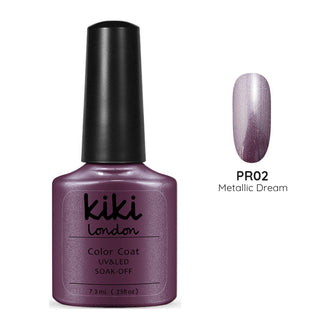  kiki london nail gel polish nails art design matte shiny long lasting uk vegan beauty purple mauve shiny metallic fall winter autumn lilac brown silver shimmer